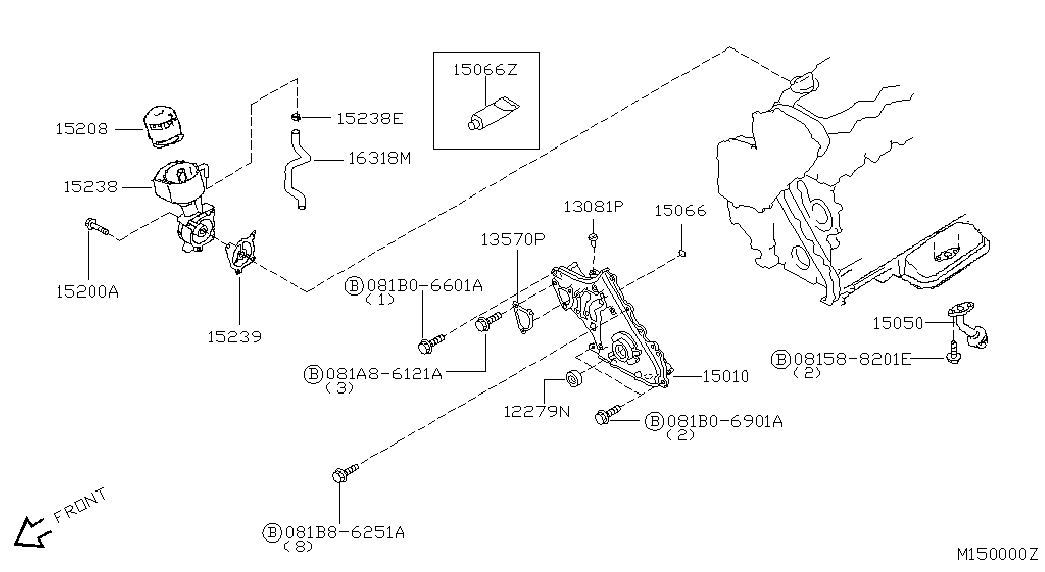 UD 15208BN30A - Маслен филтър vvparts.bg