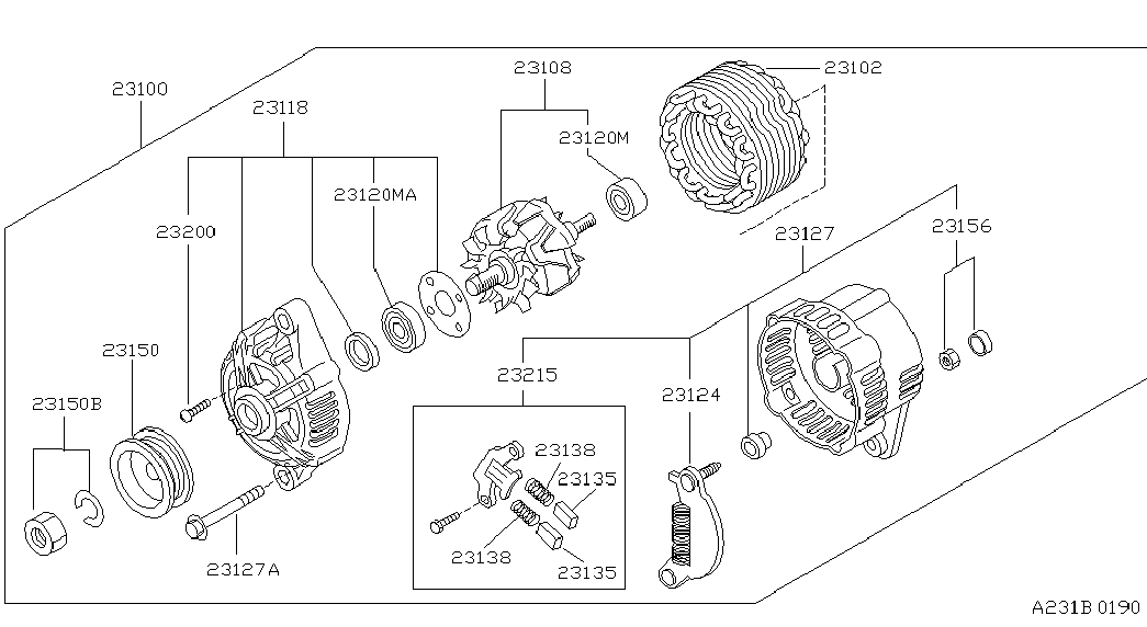 NISSAN 23135-59E10 - Въглеродна четка, генератор vvparts.bg