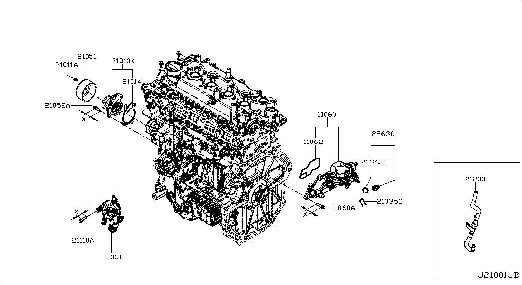 NISSAN 2263000Q0K - Датчик, температура на охладителната течност vvparts.bg