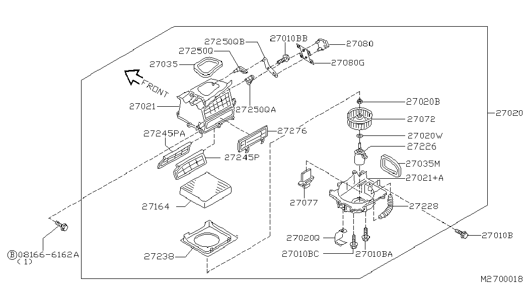 NISSAN 27238-BN000 - Филтър купе (поленов филтър) vvparts.bg