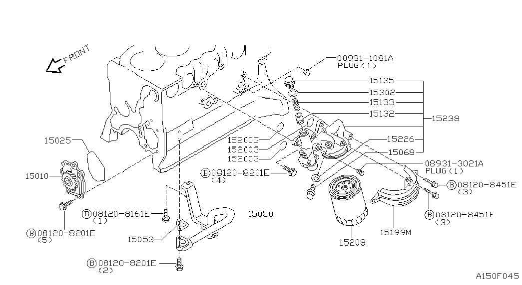 UD 1520843G00 - Маслен филтър vvparts.bg