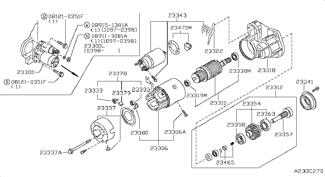 Infiniti 23300-VB300 - Стартер vvparts.bg