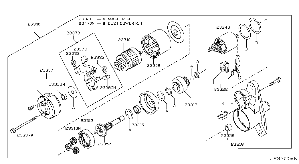 NISSAN 23300EN20B - Стартер vvparts.bg