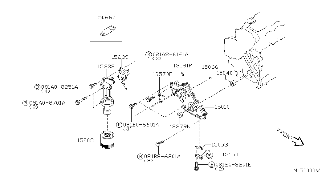 Jeep 15208BN300 - Маслен филтър vvparts.bg