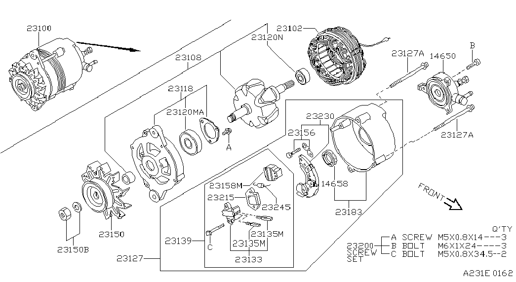 NISSAN 23528 V7200 - Регулатор на генератор vvparts.bg