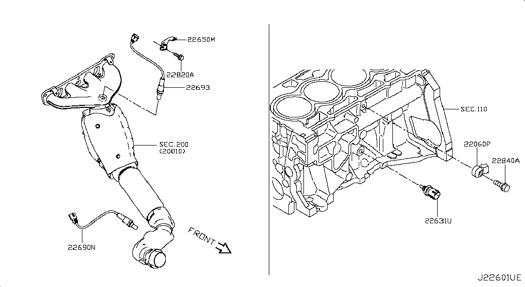 NISSAN 226A04BB0A - Ламбда-сонда vvparts.bg