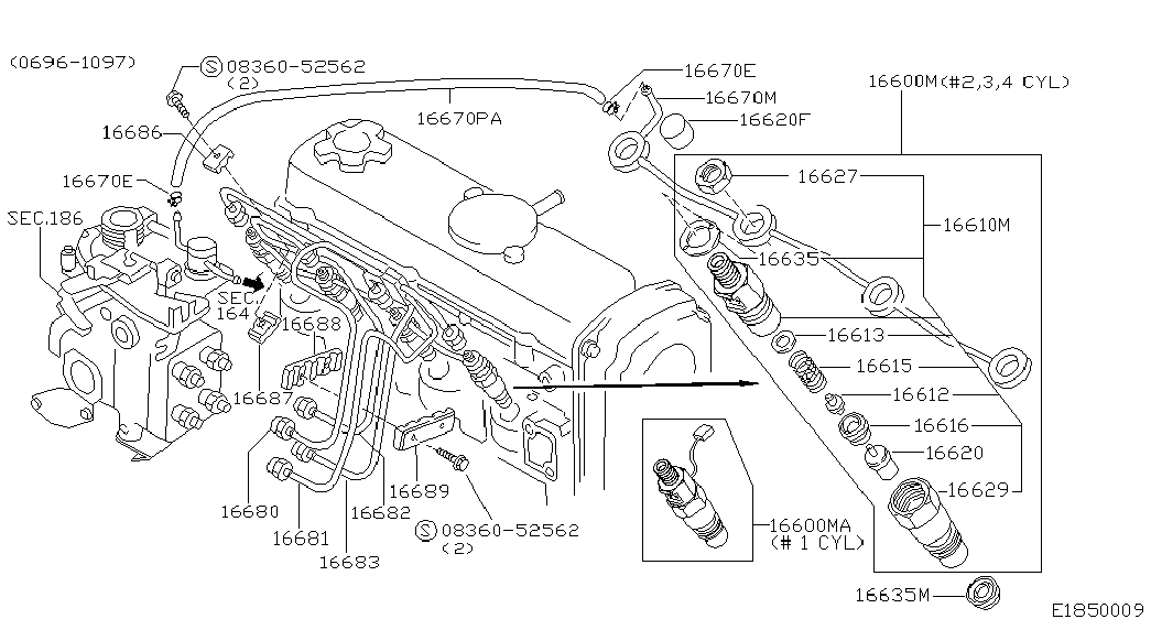 NISSAN 16626 0M900 - Уплътнителен пръстен, отвор на дюзата vvparts.bg