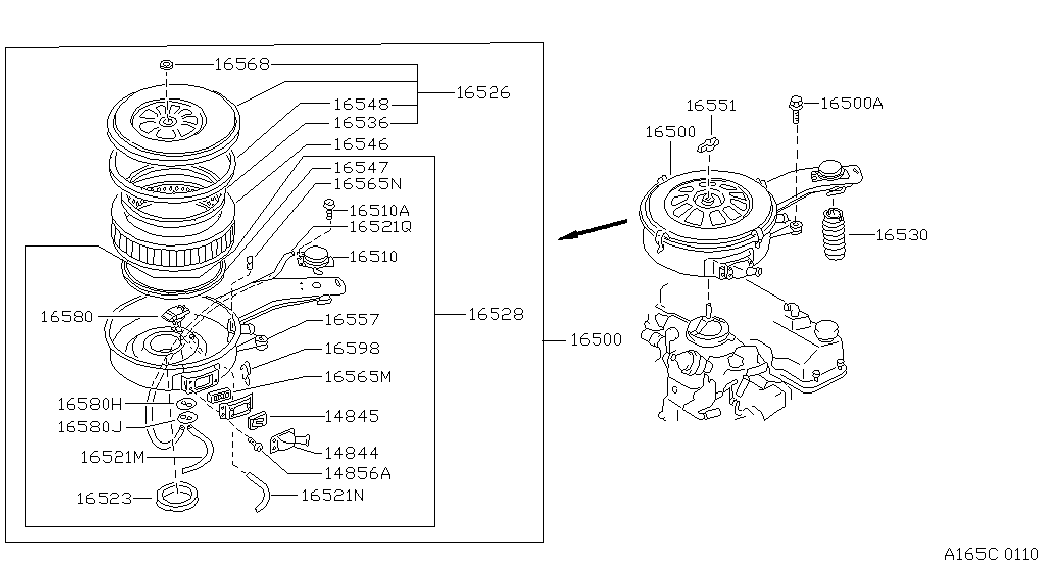 NISSAN 16546-G7300 - Въздушен филтър vvparts.bg