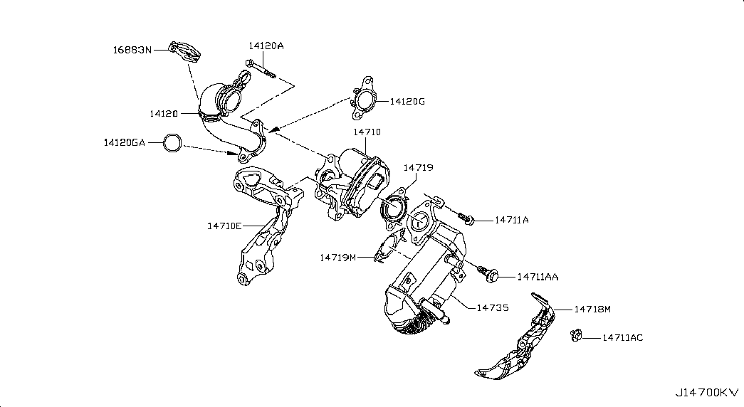 NISSAN 1471000Q1E - AGR-Клапан vvparts.bg