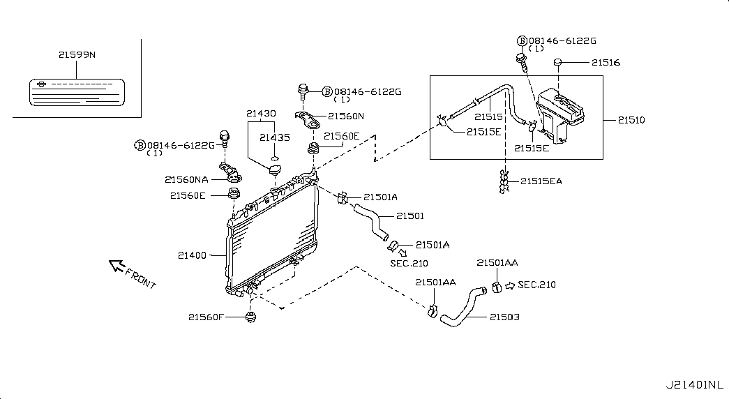 Infiniti 21430D991A - Капачка, радиатор vvparts.bg