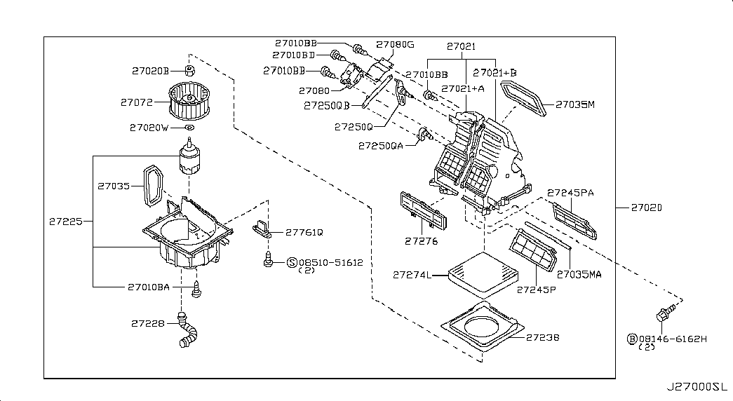 NISSAN 27277-4M400 - Филтър купе (поленов филтър) vvparts.bg