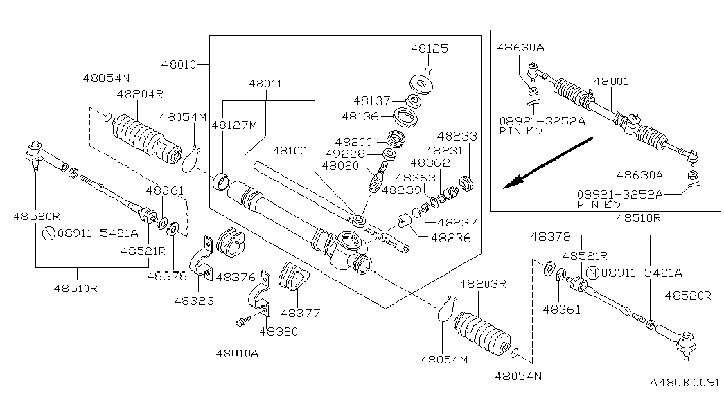 NISSAN 4805501F00 - Запалителна свещ vvparts.bg