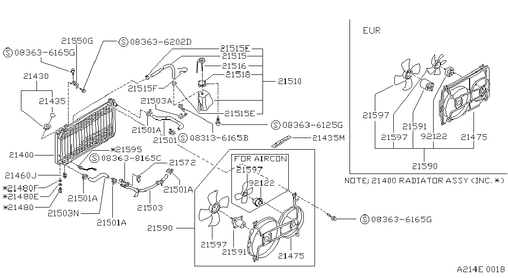 NISSAN 21595-63A00 - Термошалтер, вентилатор на радиатора vvparts.bg