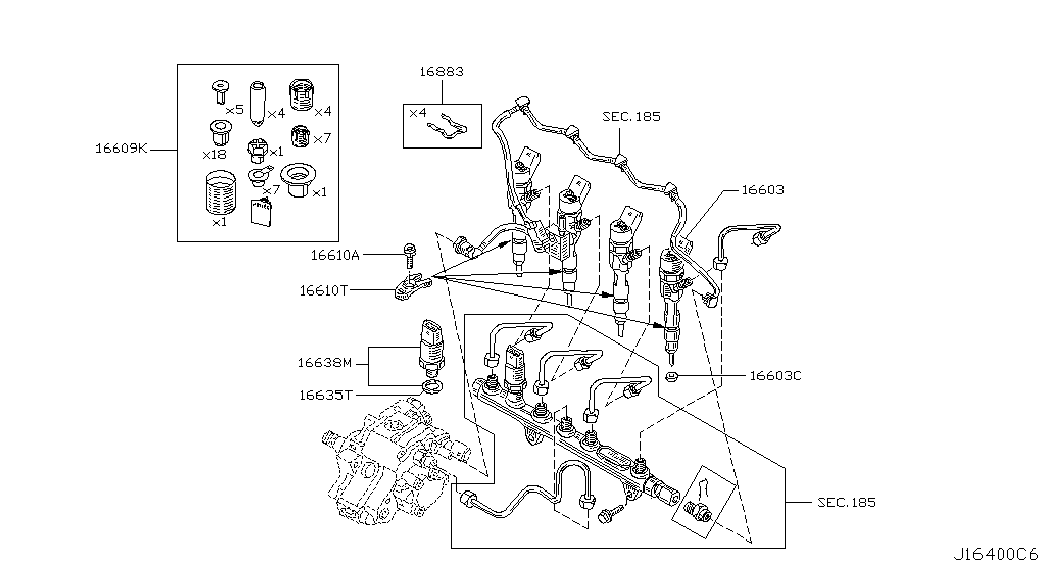 NISSAN 16626BN700 - Уплътнителен пръстен, отвор на дюзата vvparts.bg