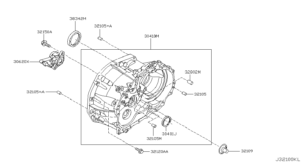 NISSAN 30620-AE800 - Лагер помпа, съединител vvparts.bg