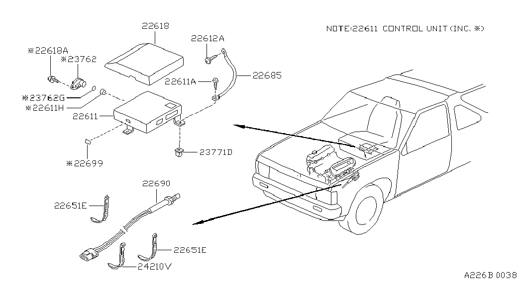 NISSAN 2269012G02 - Ламбда-сонда vvparts.bg