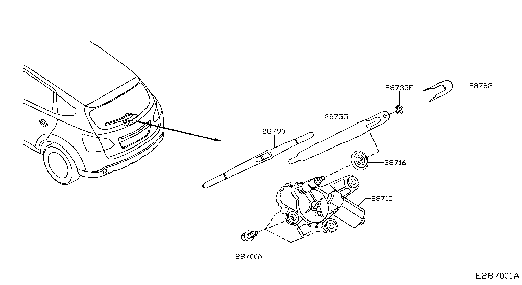 NISSAN 28790 JD00A - Перо на чистачка vvparts.bg