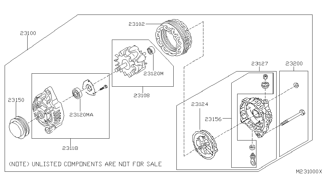 Infiniti 231502W200 - Ремъчна шайба, генератор vvparts.bg