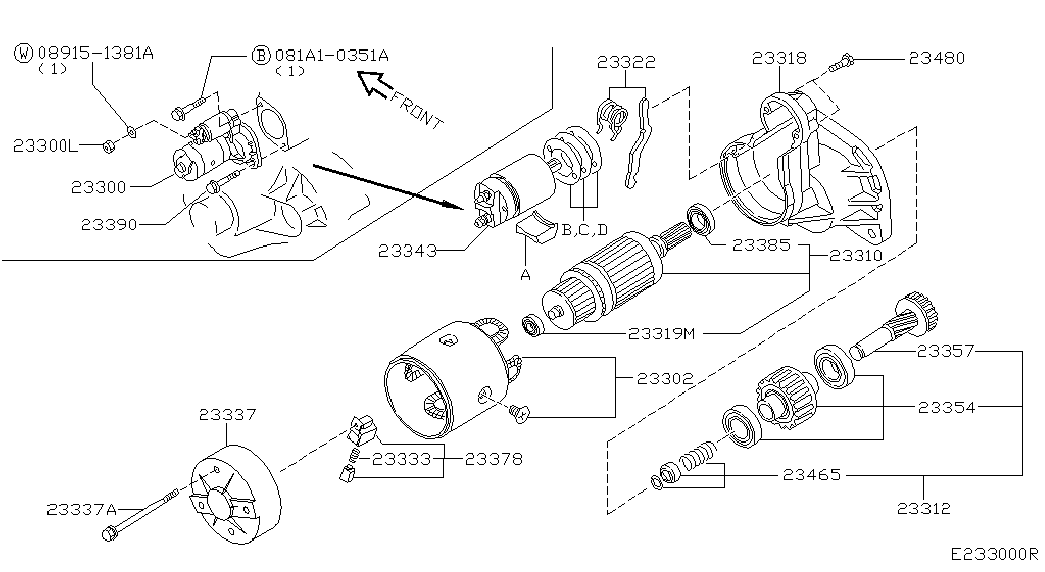 NISSAN 23300-WD001 - Стартер vvparts.bg