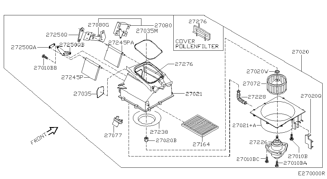 Infiniti 27891-BM400 - Филтър купе (поленов филтър) vvparts.bg