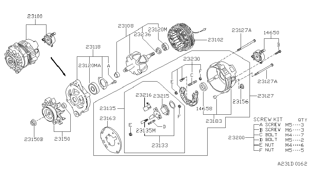 TOYOTA 23100-0M901 - Генератор vvparts.bg