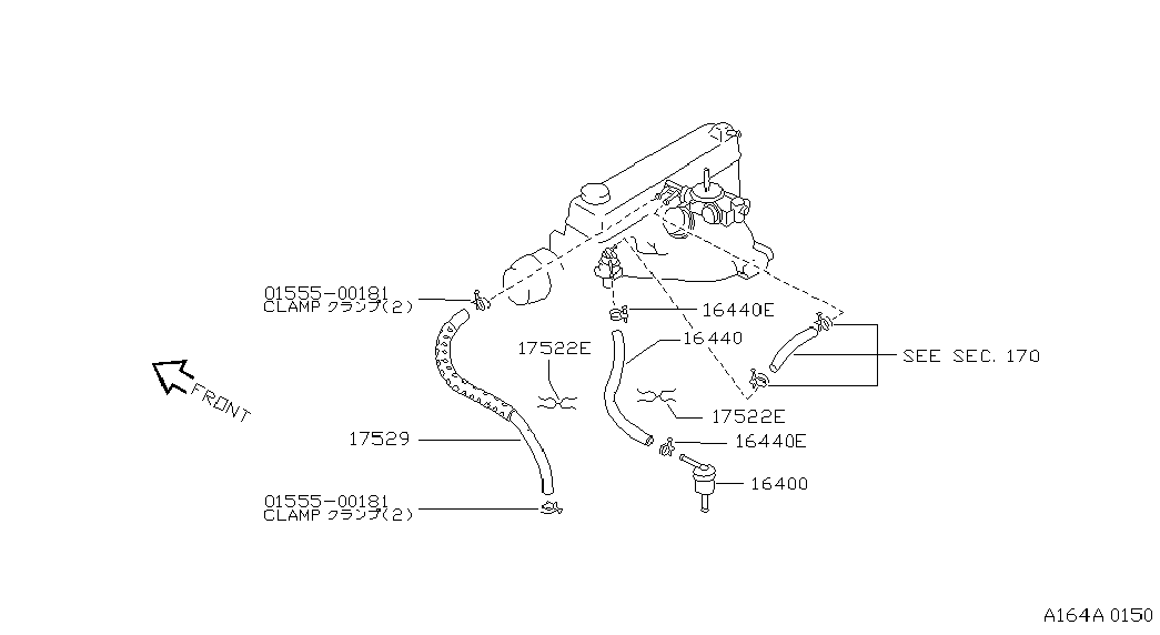 NISSAN 16400-H8501 - Горивен филтър vvparts.bg