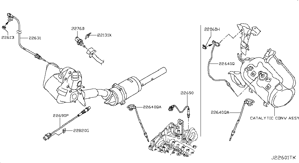 Infiniti 22365-00QAK - Сензор, налягане изпускателен колектор vvparts.bg