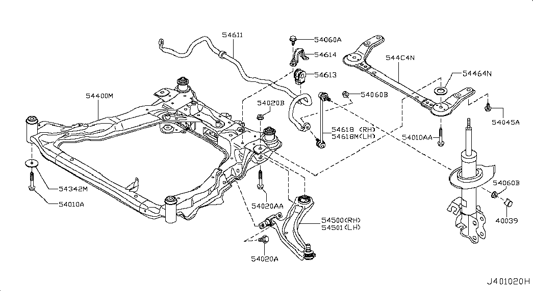 Chevrolet 54501JG000* - Тампон, носач vvparts.bg