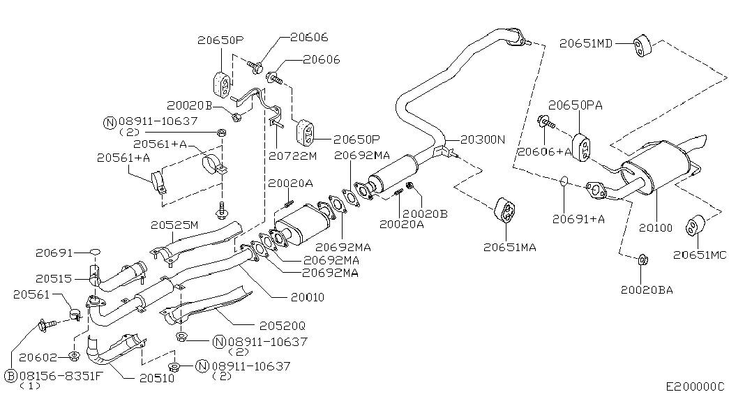 Datsun 203003J400 - Средно гърне vvparts.bg