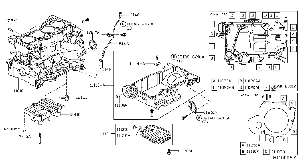 RENAULT 11 12 801 M0B - Болтова пробка, маслен картер vvparts.bg