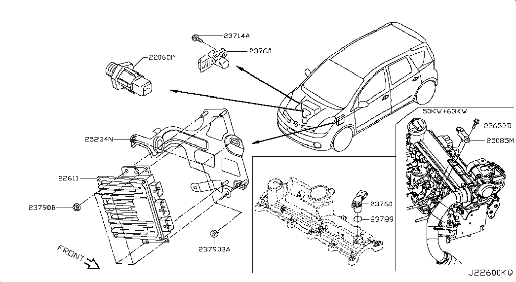 RENAULT 23 76 000 QAD - Импулсен датчик, колянов вал vvparts.bg