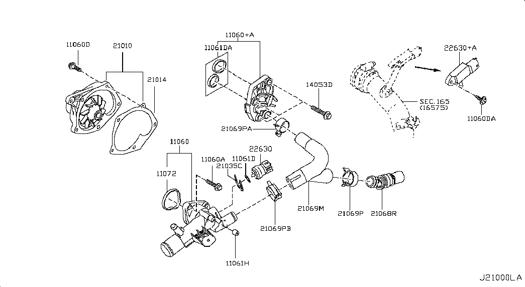 NISSAN 2263000QAC - Датчик, температура на входящия въздух vvparts.bg