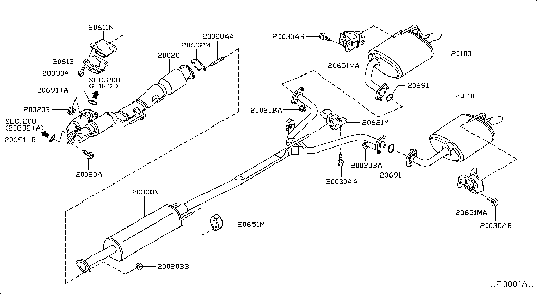 Honda 2069151E01 - Уплътнение, изпускателни тръби vvparts.bg