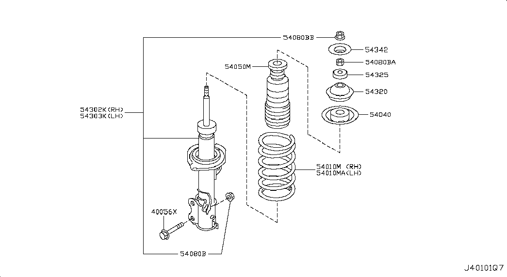 NISSAN 543251HA0A - Тампон на макферсън vvparts.bg