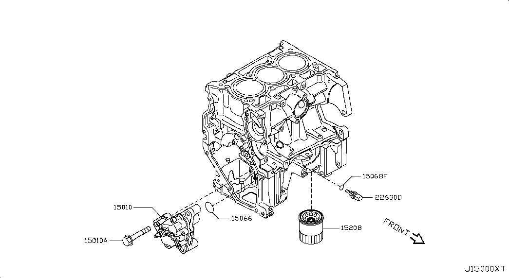 Datsun 15208-1HC0A - Маслен филтър vvparts.bg