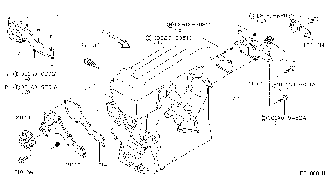 TOYOTA 212009F600 - Термостат, охладителна течност vvparts.bg