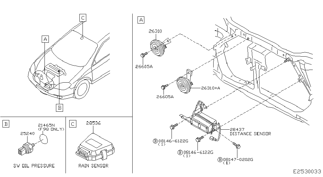 Infiniti 25240-70J00 - Датчик, налягане на маслото vvparts.bg