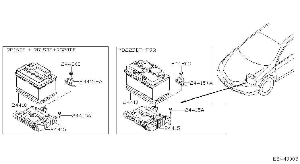 NISSAN 24410-AY60B - Стартов акумулатор vvparts.bg