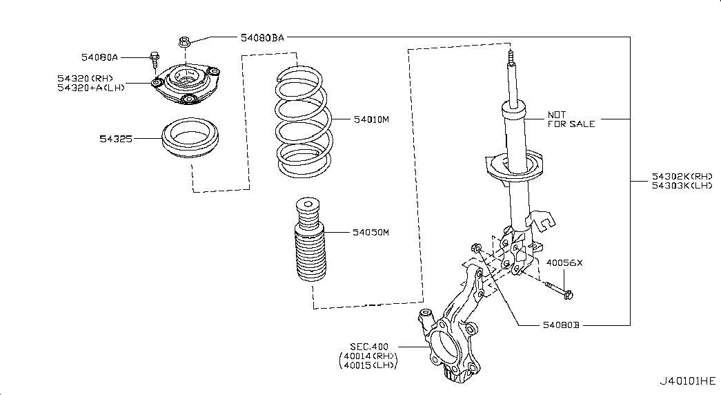 RENAULT 54 45 9EN 00A - Тампон на макферсън vvparts.bg