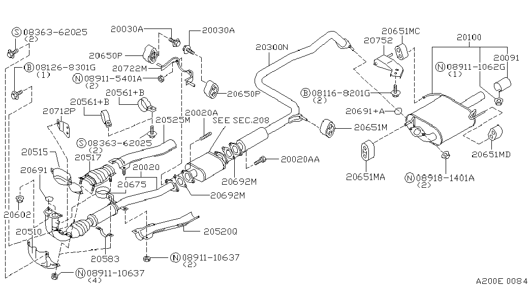 NISSAN 20651-60U00 - Лагерна втулка, стабилизатор vvparts.bg