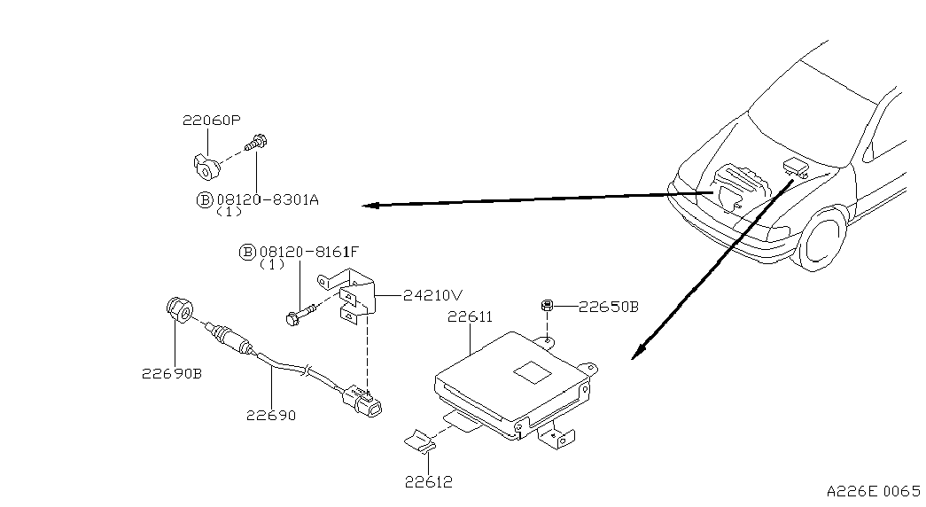 NISSAN 226901N400 - Ламбда-сонда vvparts.bg