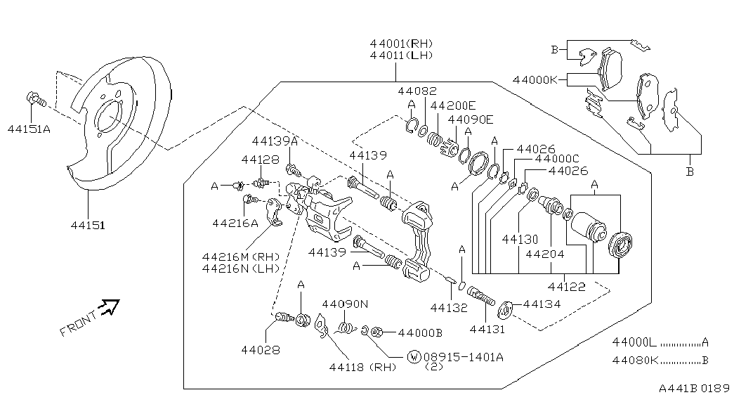 NISSAN 440110N600 - Спирачен апарат vvparts.bg