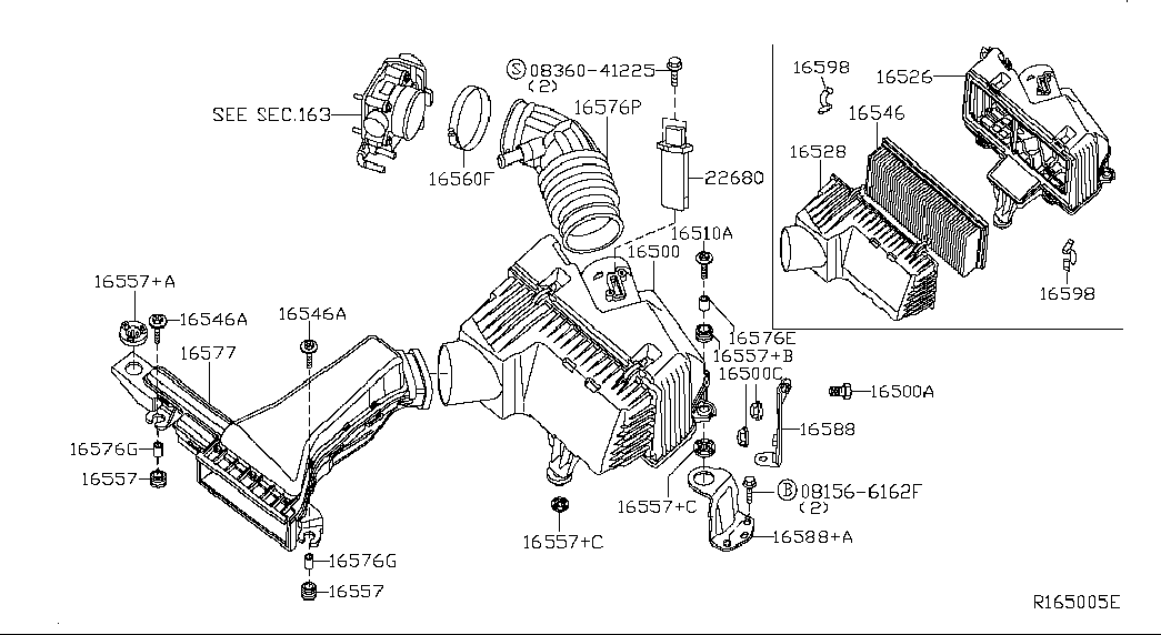 Eicher 165460Z000 - Въздушен филтър vvparts.bg