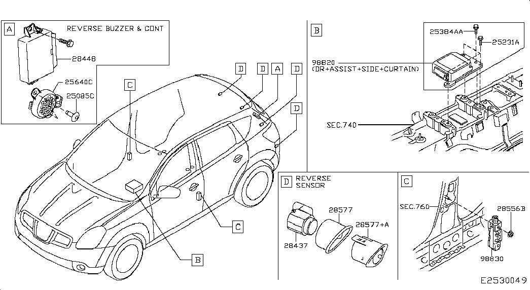 NISSAN 28438-BG00A - Датчик, парктроник vvparts.bg