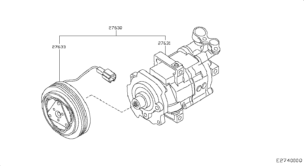 NISSAN 92600-JD000 - Компресор, климатизация vvparts.bg