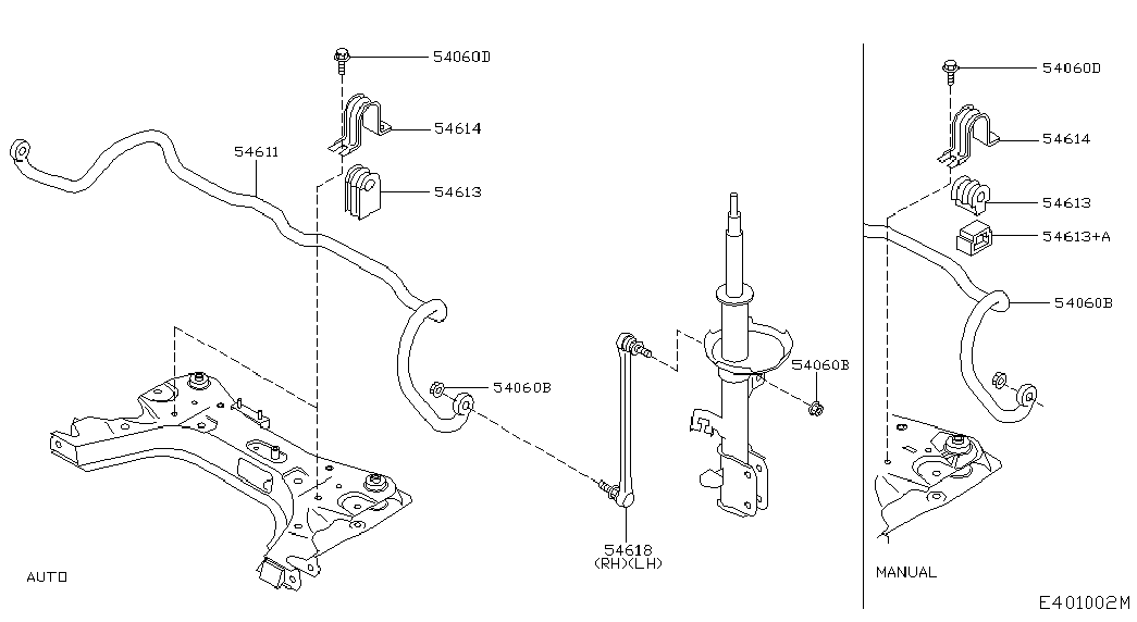 NISSAN 54618-9U00A* - Биалета vvparts.bg