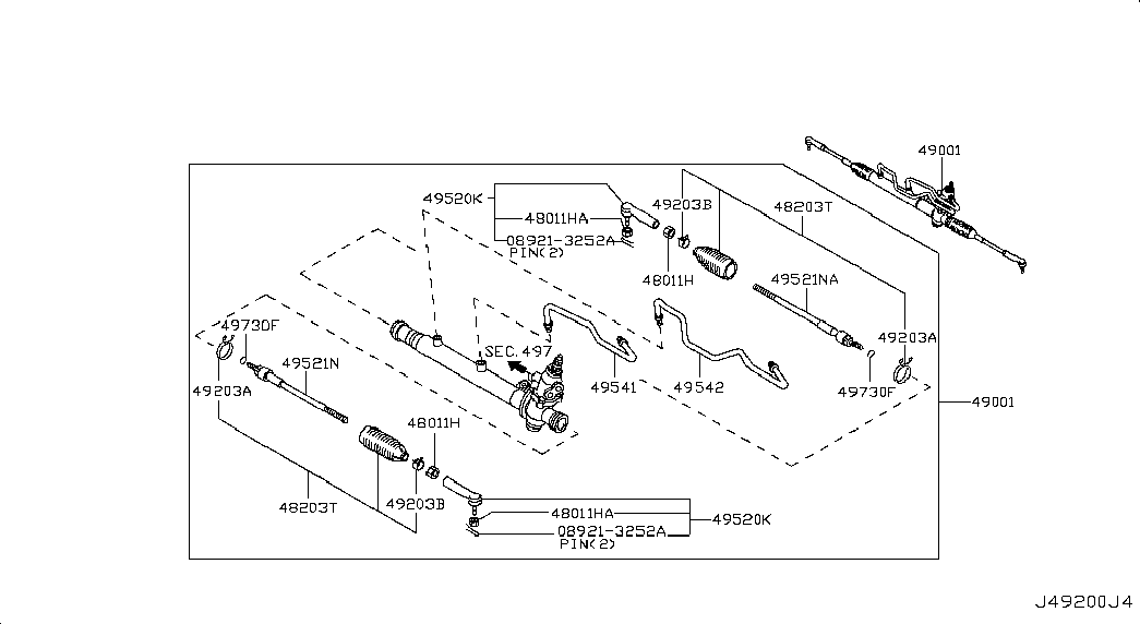 NISSAN 48520-95F0A - Накрайник на напречна кормилна щанга vvparts.bg