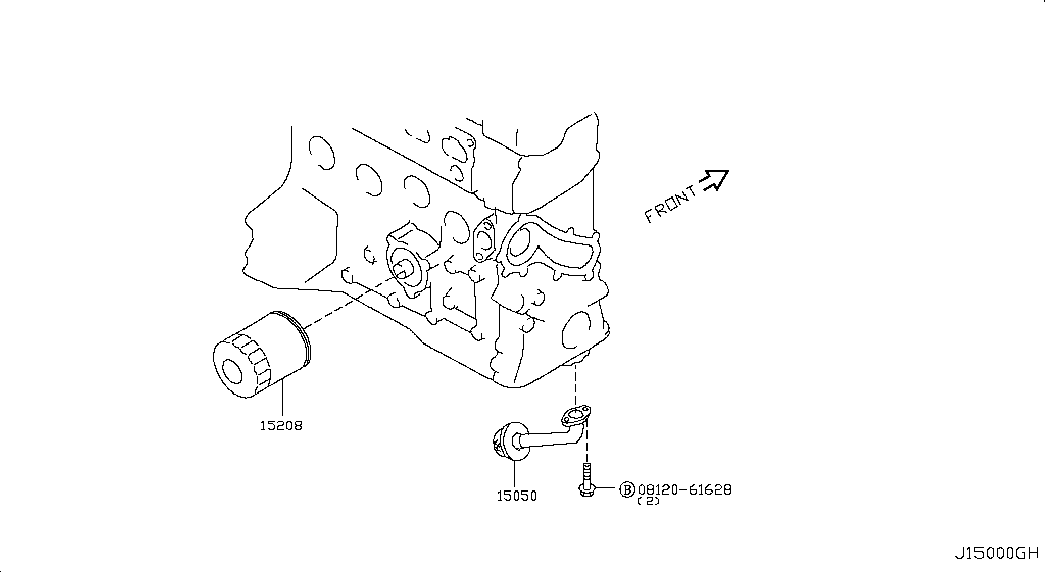 NISSAN 1520895F0A - Маслен филтър vvparts.bg