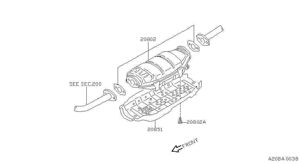 Datsun 2080040F25 - Катализатор vvparts.bg