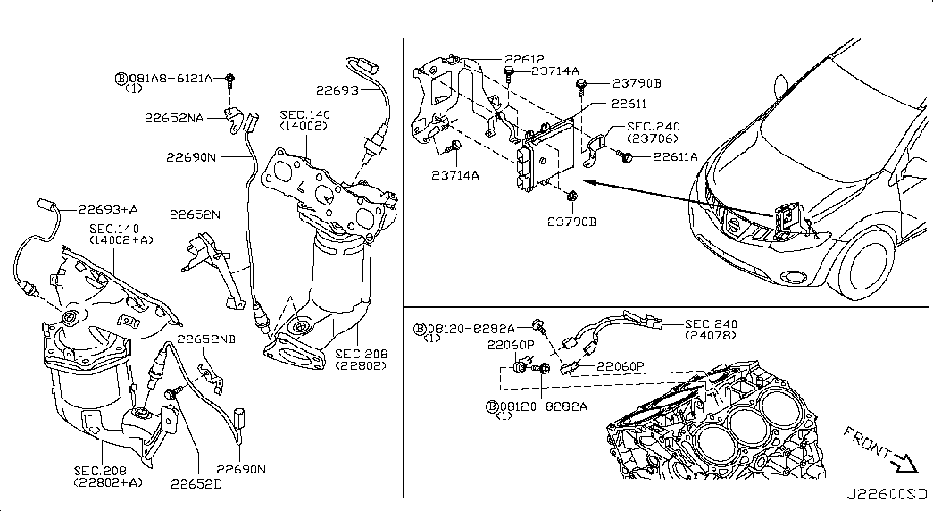 NISSAN 22693EY00A - Ламбда-сонда vvparts.bg